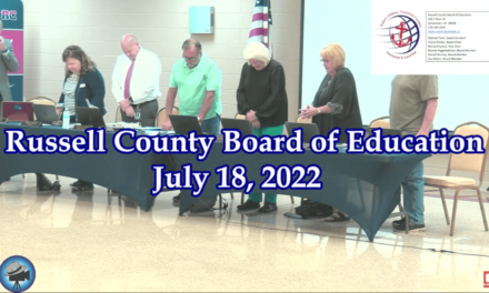 Russell County Board of Education, July 18, 2022