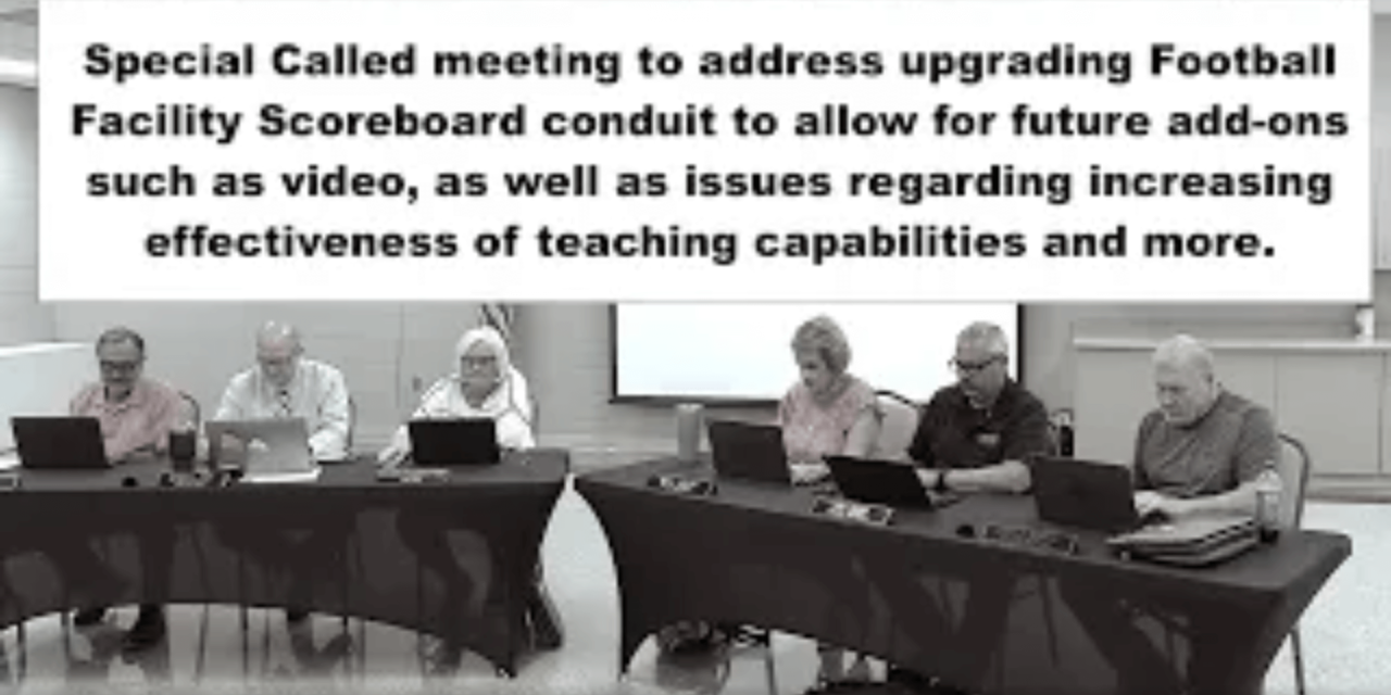 Russell County Board of Eduction special called meeting, July 27, 2023