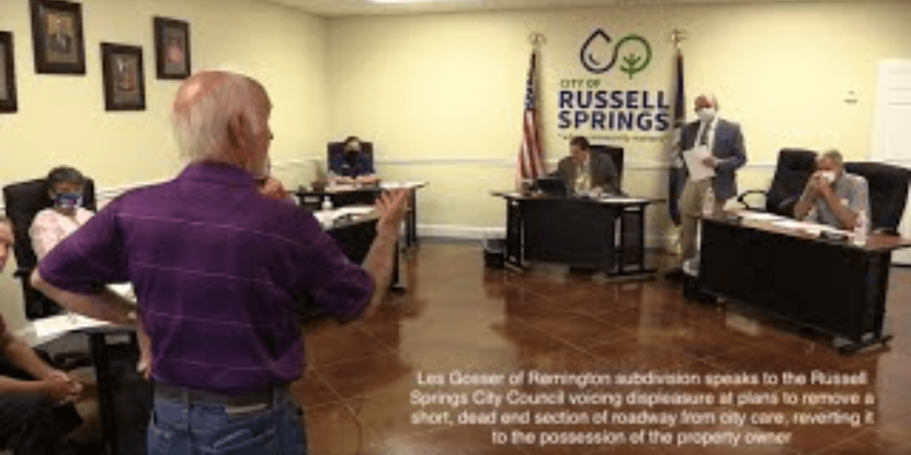 Russell Springs City Council August 13, 2020