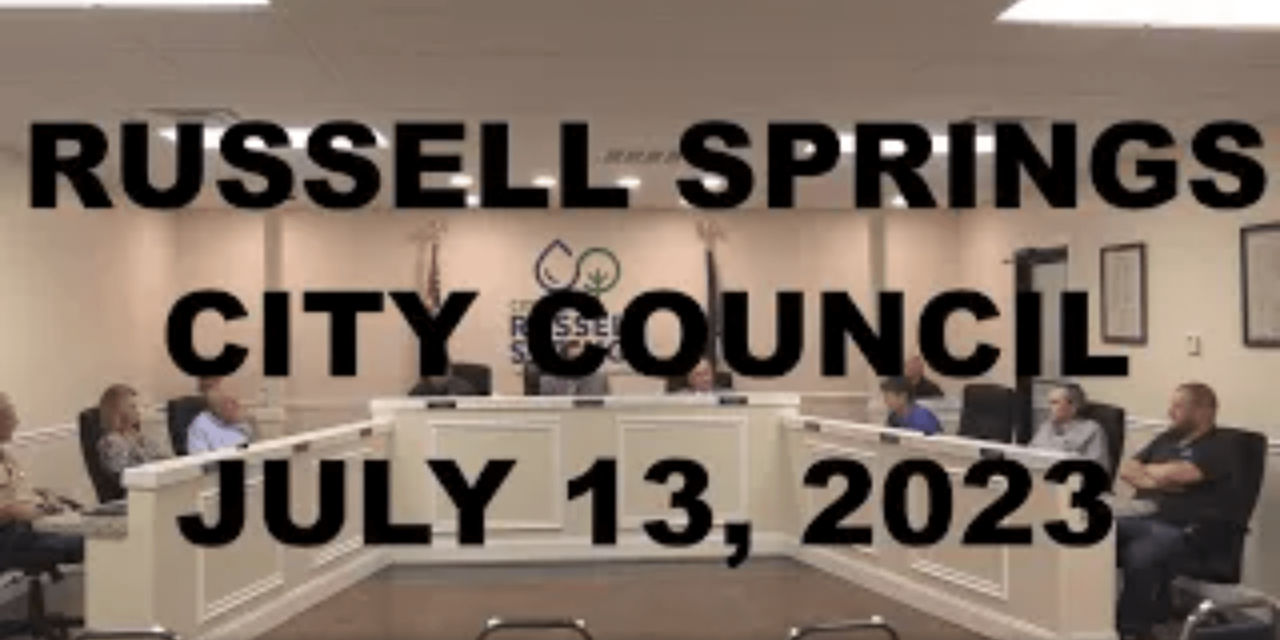 Russell Springs City Council, July 13, 2023