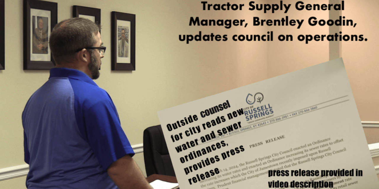 Russell Springs City Council, March 14, 2024