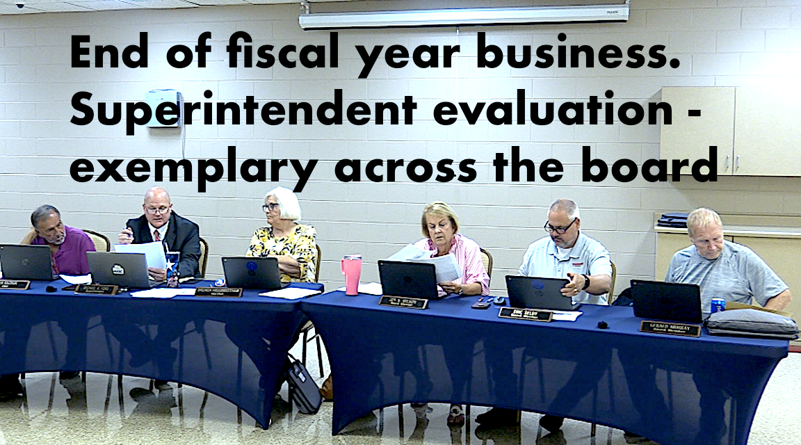 RC Board of Education – End of Fiscal Year meeting – June 28, 2024