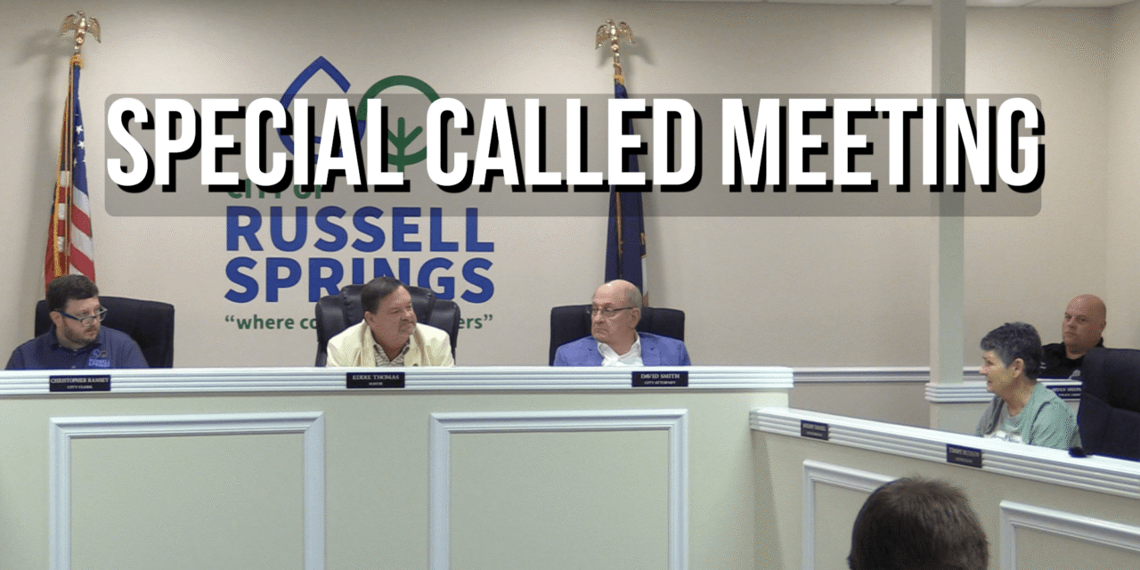 Russell Springs City Council – Special Called Meeting – June 30, 2026
